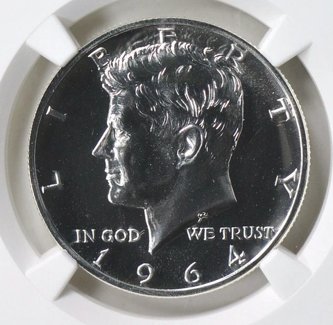 1964 NGC PF67 Accented Hair Silver Kennedy Half US Mint Proof PR67 Cover