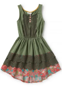 NWT Matilda Jane Peaceful Plains Green Dress Girls Size 8 Camp New In Bag  - Picture 1 of 4