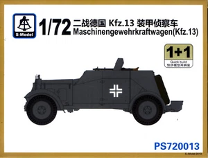 S-Model 1/72 720013 WWII German Maschinengewehrkraftwagen (Kfz.13) (2 Vehicles) - Picture 1 of 2