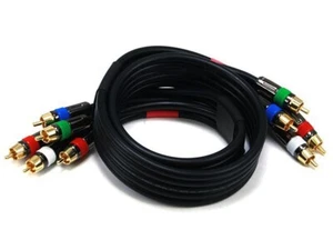 Monoprice (2772) 3ft 18AWG CL2 Premium 5-RCA Component Video/Audio Coaxial Cable - Picture 1 of 2