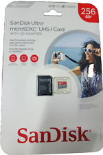 Sandisk Ultra Micro SDXC SD Memory Card 256GB UHS Card With Adapter NEW