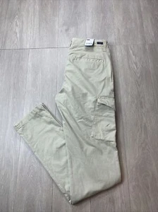 GOODMAN BRAND 31 Beige Cargo Chino Pants Made In Italy Measures 33x35 Nordstrom - Picture 1 of 7