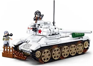 WW2 T34/85 Winter Snow Camo Soviet Battle Tank 518 pcs - Red Army - Armored Comb - Picture 1 of 7