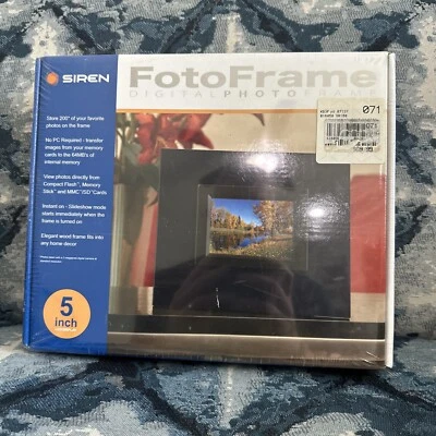Siren Foto Frame - Digital Photo Frame - 5 Inch LCD Display - New in Package - Image 1 of 4
