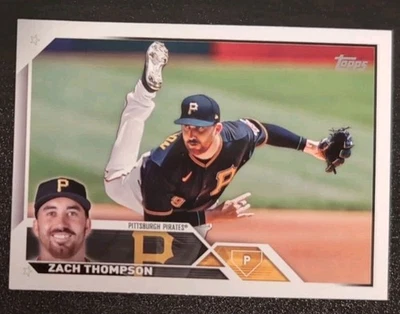 Zach Thompson #2 2023 Topps Series One Baseball Base Card Pittsburgh Pirates - Image 1 of 2