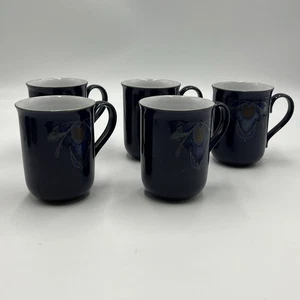 Denby-Langley Barock Becher 5er Set Blau 4" Hoch - Bild 1 von 6