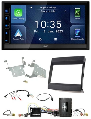 JVC DAB Bluetooth Lenkrad USB 2DIN Autoradio für Porsche Cayenne 11-16 Infoadapt - Bild 1 von 4