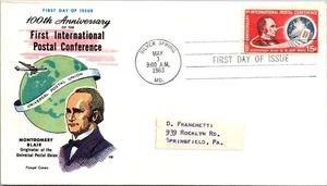 FDC 1963 SC #C66 Fluegel Cachet - Silver Springs, MD - Single - J17502 - Picture 1 of 2