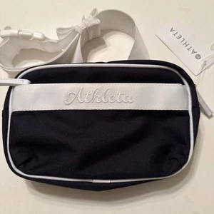 ATHLETA-ALL-ABOUT- GROSSE CANVAS BELB TASCHE SCHWARZ-WEISS- NEU -MIT ETIKETT - Bild 1 von 13