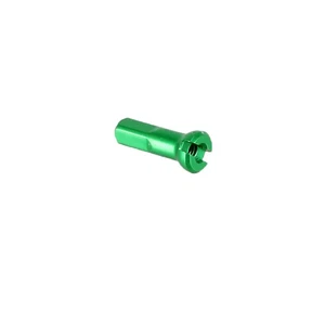 Sapim Alloy Polyax Nipple, 14g/14mm, Bright Green, 100/Count - Picture 1 of 1