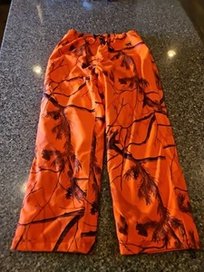 ArcticShield Realtree Orange Camo Insulated Pants Men L arge Poly Hunting - Picture 1 of 15
