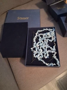 Collar Stauer Splash 5 Hilos Aguamarina Ajustable - Imagen 1 de 5