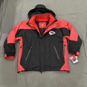 NWT Kansas City Chiefs Jacket Official NFL Apparel Starter 90s Vibe Fleece Lined - Picture 1 of 24
