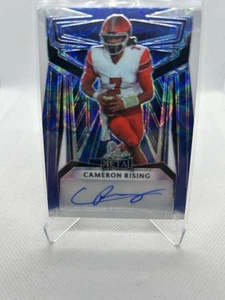 2023 leaf metal Football - Cameron Rising Rc BA-CR1 2/4 Blue - Picture 1 of 2