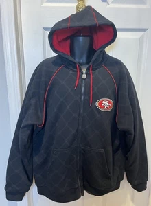 PRO LINE Herren XL schwarz/gerade Full-Zip Sherpa gefüttert 49ers Sweatshirt Hoodie - Bild 1 von 12