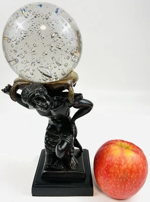 🚨 ¿Bronce ALTA CALIDAD? Estatua Arte Escultura Figura Pieza Central Metal Atlas? Foto 1 de 4