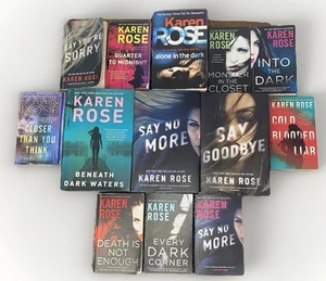 Karen Rose Mystery Thriller Lot 13 Books 3 Hardcover DJ 10 Paperback Mixed Set - Picture 1 of 24