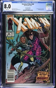 UNCANNY X-MEN #266, CGC 8.0, NEWSTAND Edition, 1st Full App of Gambit (1990) - Picture 1 of 2