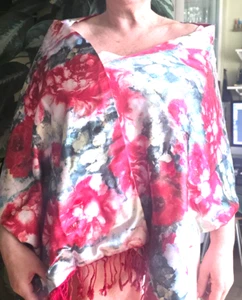 Red Everywhere - Women Scarf Shawl Wrap Stole - Silk/Cashmere Feel 19" x 70" - Picture 1 of 11