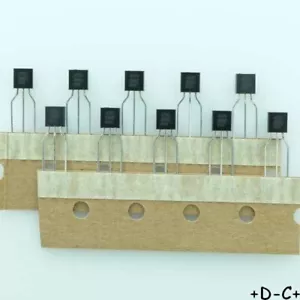 BC550C - BC550CTA Transistor NPN 45V 100mA TO-92 ONS RoHS (Lot de 10) - Bild 1 von 2