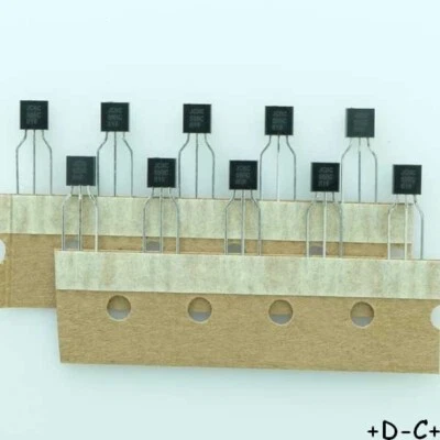 BC550C - BC550CTA Transistor NPN 45V 100mA TO-92 ONS RoHS (Lot de 10)  - Photo 1/2