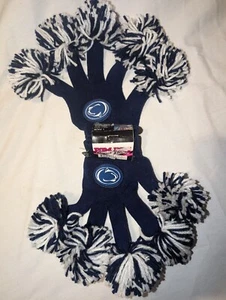 Spirit Fingerz Gloves Pom Poms On Each Fingertip Penn State Women's One Size - Picture 1 of 4