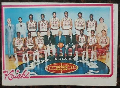 1980-81 New York Knicks Topps NBA Team 5" X 7" Pin-Up Poster Bill Cartwright - Image 1 of 4