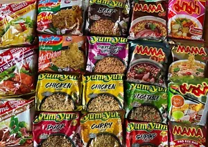 Instant Nudeln suppen Mischung Yum Yum Indomie MAMA A-ONE Asia Mix 30 Sorten - Bild 1 von 9