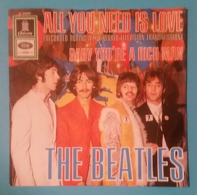 The Beatles - All you need is love / Baby you're a rich man 7" Single - Bild 1 von 3
