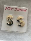 Betsey Johnson large goldtone Dollar sign earrings Earrings - New with tags