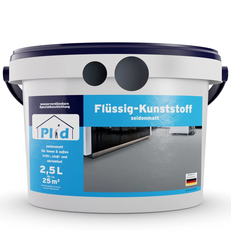 Flüssigkunststoff für Innen & Außen - Betonfarbe - Bodenbeschichtung Flüssig PVC - Bild 1 von 1