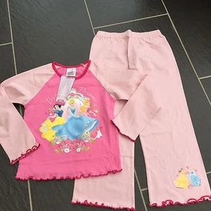 DISNEY PRINCESS PINK SNOW WHITE CINDERELLA SLEEPING BEAUTY LONG PYJAMAS 3-4 YRS - Picture 1 of 1