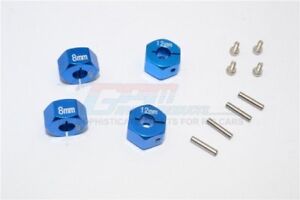 GPM Racing 8mm Thick Wheel Hex Adapters - For Traxxas 4-Tec 2.0 GT010-12X8MM-B