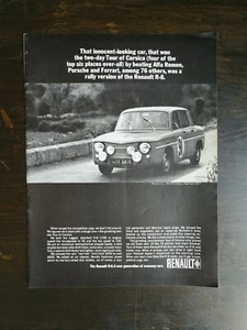 Renault R-8 1965 vintage página completa anuncio original - Imagen 1 de 1