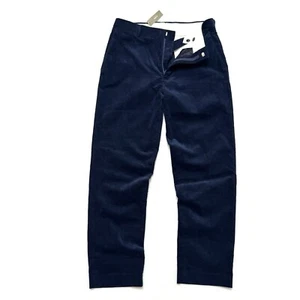 J Crew Sz 31 x 30 Kenmare Relaxed Fit Cotton Corduroy Pants in Dark Blue - Picture 1 of 9