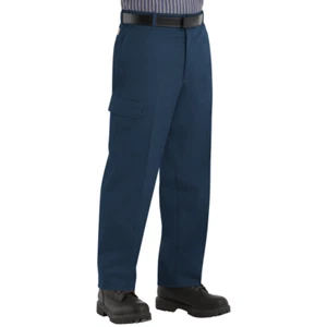 Red Kap Cap PT88 SIZE 44 UNHEMMED NAVY CARGO INDUSTRIAL PANT - Picture 1 of 3