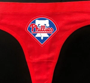 L- Philadelphia Phillies ⚾️ Sexy Underwear G Sexy Red Panty - Picture 1 of 6