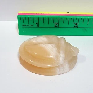 Onyx Marble Stone Egyptian Scarab Beetle Carved Paperweight 2.75”x 2” - Picture 1 of 4