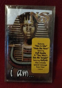 Nas I Am - 1999 - Cassette Tape w/ Hype Stickers - RARE / NEW / SEALED - Imagen 1 de 2