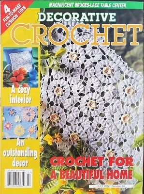 Decorative Crochet Magazine For A Beautiful Home July 2002 No 88 - Image 1 of 4