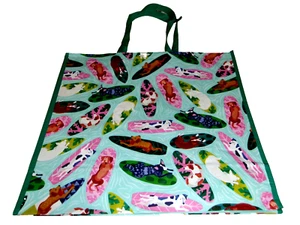 Reusable Tote Bag ~ 20" X 18" X 8" ~ SURFING DOG'S By T.J.MAXX - Picture 1 of 1