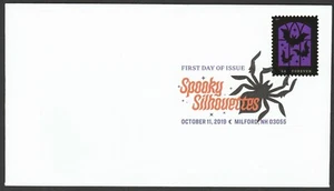 US 5423 Spooky Silhouettes Three Bats DCP FDC 2019 - Picture 1 of 1