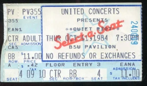 Vintage 1984 Quiet Riot Helix Whitesnake Concert Ticket Stub Boise ID - Picture 1 of 1