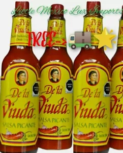 3X LA VIUDA NEGRA WÜRZIGE SOSSE HOT SAUCE SALSA- 3X 150ml m/u PRIORITY SHIP - Bild 1 von 4