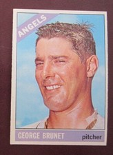 1966 Topps George Brunet (California Angels) #393 EX