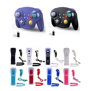 Wii Remote Nunchuck Controller /Gamecube NGC Gamepad for Nintendo Wii Console - Picture 1 of 71