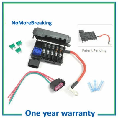 FB02 para VW Beetle Bora Jetta Golf MK4 AUDI caixa de fusíveis e conector 2 peças NBC061C - Imagem 1 de 4