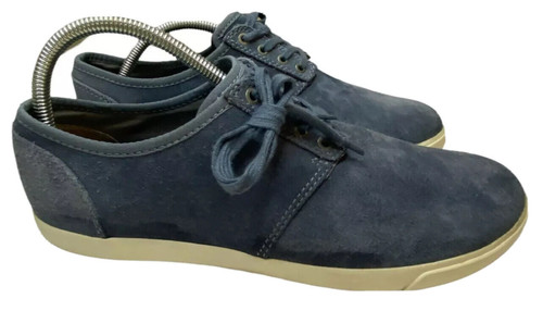 Scarpe Oxford Clarks uomo blu pelle scamosciata stringate taglia 10 5 M