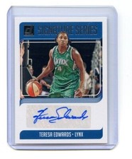 2019 Panini Donruss WNBA TERESA EDWARDS Signature Series Auto #SS-TEW LYNX