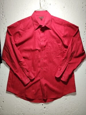 Red House Shirt Mens XL Red Non Iron Casual Long Sleeve Collared Button Down - Image 1 of 4